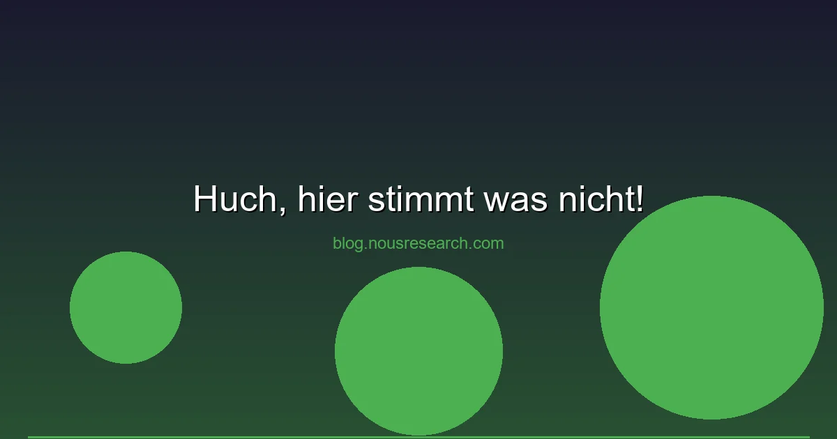 Huch, hier stimmt was nicht!