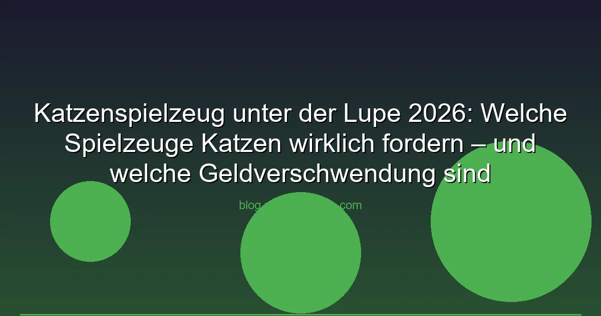 Katzenspielzeug unter der Lupe 2026: Welche Spielzeuge Katzen wirklich fordern – und welche Geldverschwendung sind