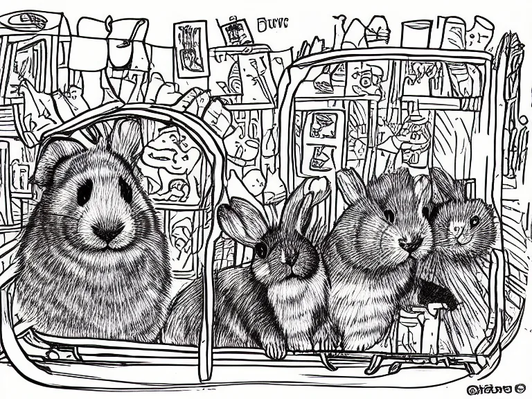 Artgerechtes Kleintiergehege mit Einstreu, Verstecken und Futterstellen