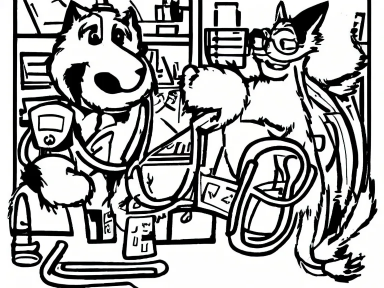 Hund beim Tierarzt in der Praxis
